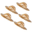 5pcs Miniatur Strohhüten Cocktailbecher Strohhüte Decors Strohhutmodellierung