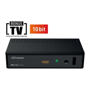 Strong Decoder Digitale terrestre Dvb-t2 HD 10 Bit EGP colore Nero SRT 8215