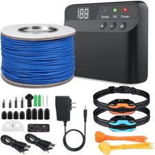 Electric Fence for Dogs, Rechargeable Underground Dog Fence System, Pet Conta...