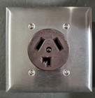 NEMA 10-30R Flush Mounting Power Outlet 30R 30A-125/250V 