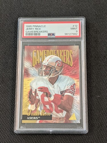1995 Pinnacle Jerry Rice GameBreakers PSA 9 Mint #12 49ers HOF - Picture 2 of 5