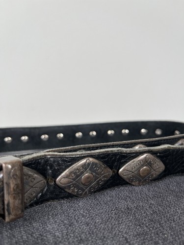 Vintage Navajo Indianer Azteken Metallic kultiger Amekaji amerikanisches Erbe Gürtel - Bild 7 von 15