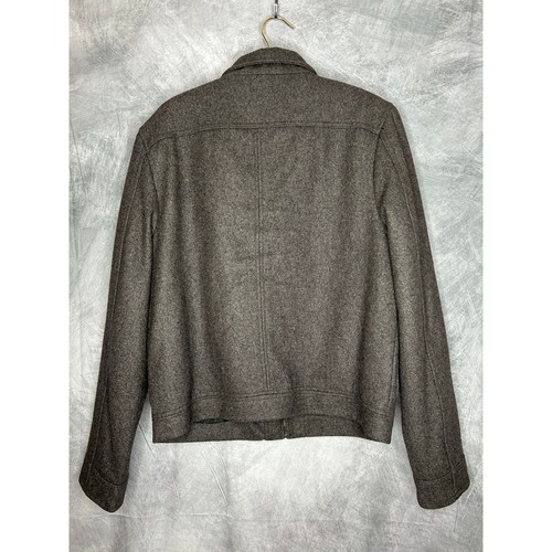 Wool Jacket Coat Men Sz SM Merona Wool Blend Quiet Luxury Thick Y2K Minimalist - Picture 3 of 10