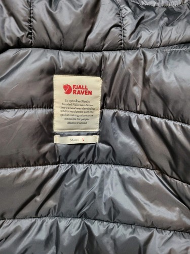 Men's Fjallraven Skogso Padded Insulated Jacket - Large Dark Navy Puffer G1000 - Picture 13 of 13