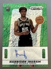 2024-25 Panini Prizm Deca Harrison Ingram Green Shimmer Auto /25  #PDS-ING RC SP