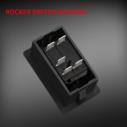 2 Pack Single Rocker Switch Panel Housing Mount for Car Boat ATV UTV - Picture 4 of 6