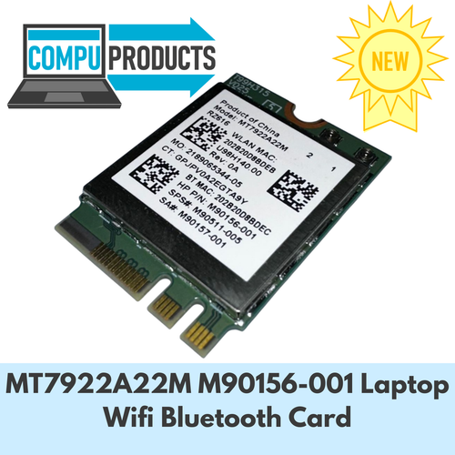 Mediatek MT7922A22M M.2 2230 RZ616 M90156-001 Laptop Wifi 6E Bluetooth 5.2 Card - Picture 1 of 3