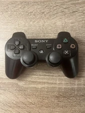 Sony PlayStation 3 DualShock 3 Sixaxis Controller, Black Tested & Working