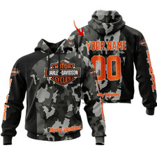 Personalized Harley Racing Davidson 3D Hoodie , Unisex Adults S-5XL