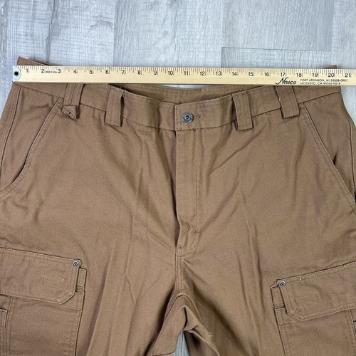 Duluth Trading Flex Feuerwehrhose Cargohose Herren 44x32 braun hellbraun entspannt schwer U - Bild 5 von 9