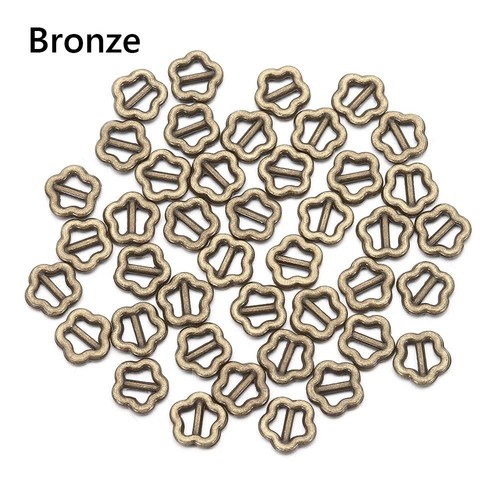 100pcs Mini Tri-glide Belt Buckle Doll Buttons Shoes Accessories - Picture 5 of 16