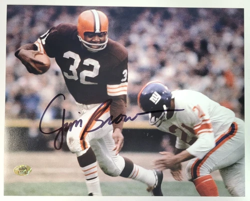 Jim Brown Autograph Signed 8x10 Photo w/COA Cleveland Browns HOF Auto