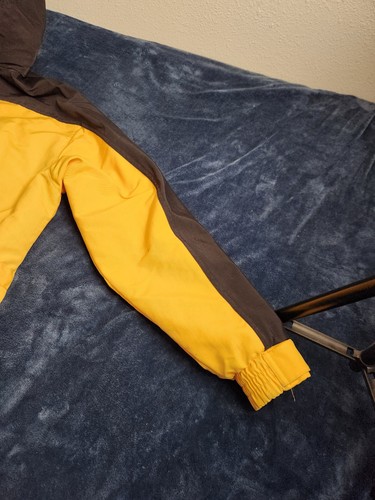 VTG 90s Carhartt Ski Jacket Mens Sz XL Yellow Black Full Zip Lined Hooded C48YLW - Picture 5 of 10