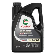 Castrol EDGE High Mileage 5W-20 Advanced Full Synthetic Motor Oil, 5 Quarts 33.25 per gallon