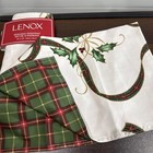 New Lenox Holiday Nouveau Quilt Set Of 4 Reversible Napkins Polyester