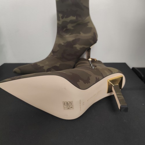 Good American Women’s Camouflage Pointed Toes Neoprene GA116N-X Zipper Size 9.5 - Picture 5 of 5