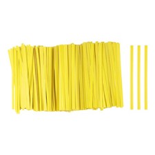 1000pcs Bag Twist Ties 3.5" Reusable Kraft Paper Twist Tie for Bread, Yellow