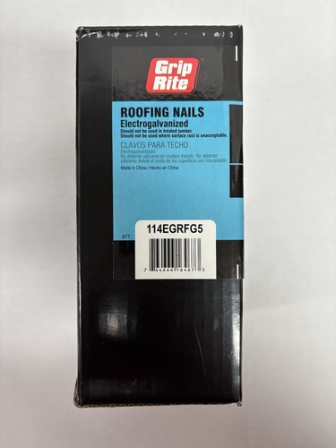 NEU Grip Rite 1-1/4" galvanisch verzinkte Dachnägel - 978 Stück glatter Schaft - Bild 9 von 9