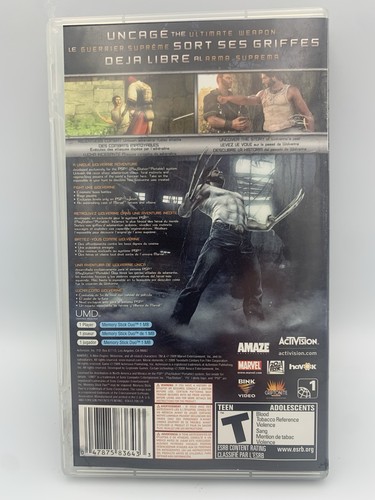 PSP X-Men Origins Wolverine Sony PlayStation Portable Complete Tested - Picture 4 of 8