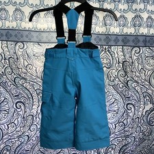 Obermeyer Kids Ski Pants/Snow Bib Overall I-Grow Feature Size 2 Black Blue
