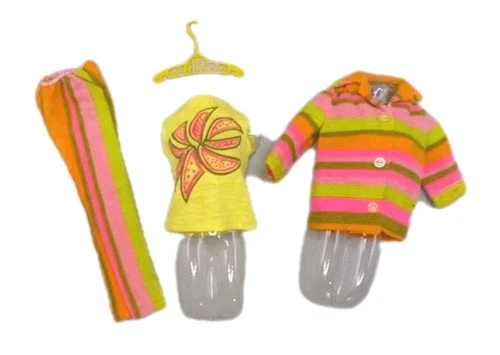 Trailblazers #1846 Vintage 1968 Mod Era Barbie Mattel Outfit Near Complete 1960s