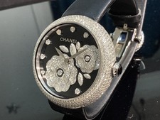 CHANEL MADEMOISELLE PRIVÉ Metiers D'Art No. 2/18 W/Gold Diamonds Camellia Motif