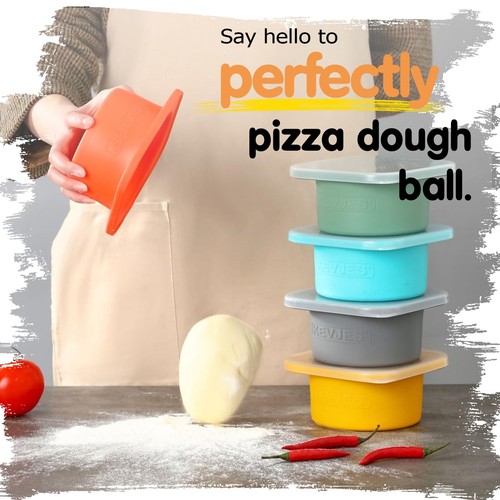 PLUS-Large 1000ml Pizza Dough Proofing Boxes for DIY Artisan Pizza, Food Grad... - Picture 5 of 8