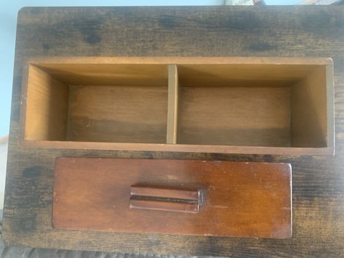 VINTAGE LEGNO Doppio Ricettario Rustico Casale con Divisori per Ricettazioni - Foto 3 di 5