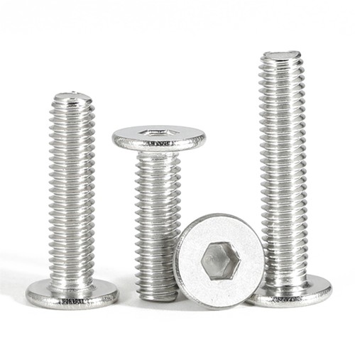 M5 Niedrig Flachkopf Schrauben Flachkopfschrauben Innensechskant A2 Edelstahl - Picture 7 of 7