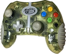 Mad Catz Wireless MicroCon for Original Xbox Clear Green 2.4 GHz Works NO Dongle