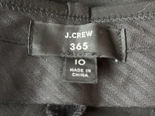 J.Crew 365 High Rise Peyton J5634 Damen Wide Leg Crop Gr. 10 Schwarz Business - Bild 4 von 7