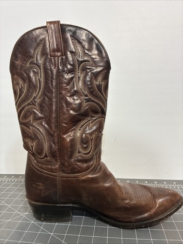 Durango Western Cowboy Brown Leather Boots SWI504 Mens Size 13 D - Picture 5 of 11