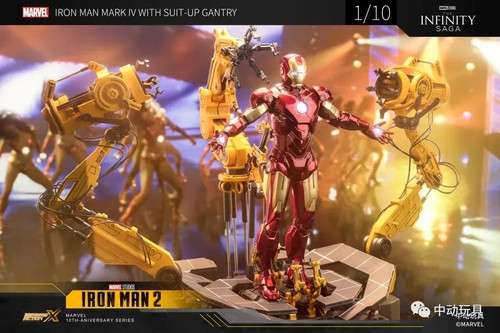 - ZD Toys Iron Man MK4 Suit Up Gantry 1/10 Tony Stark Action Figure Collectible - Bild 5 von 10