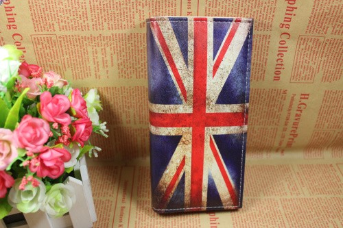 Lange Damen-Clutch-Geldbörse Retro-Stil USA amerikanische Flagge Handtasche US SCHNELL - Bild 4 von 6