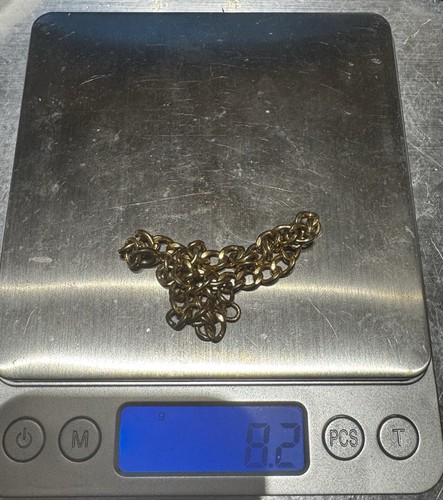 19,5 GRAMM 10K UND 12K 1/20 GOLD ARMBAND MIT CHARMS für Schrott oder tragbar  - Bild 6 von 9