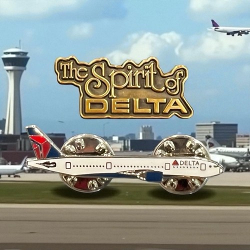The Spirit Of DELTA Air Lines Sammlerstück 2 Pins Fly Delta Jet & Retro Abzeichen Neu - Bild 14 von 15