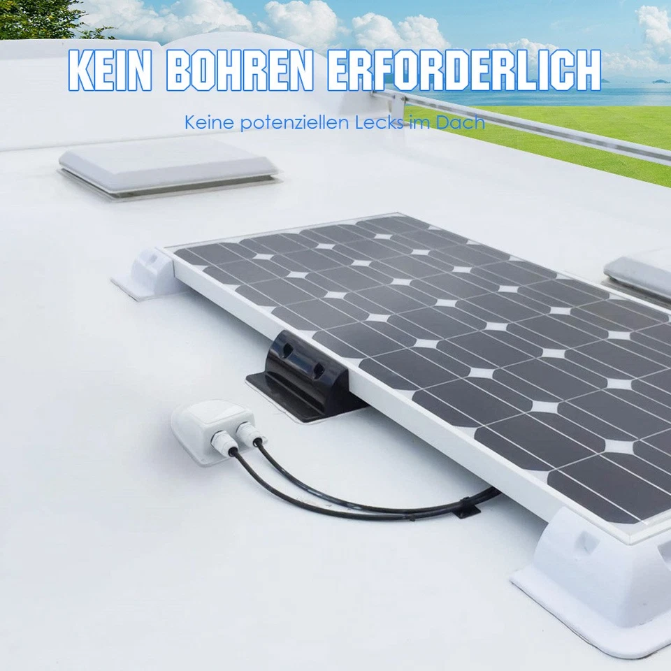 1000 Watt Solaranlage Kit Mono 12V 4×250W Solarmodul Wohnmobile Set Auto Camping - Bild 3 von 4