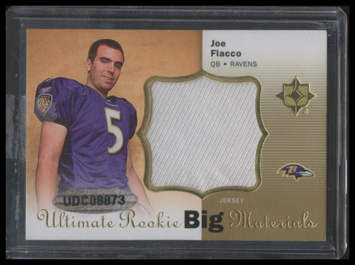 2008 ULTIMATE COLLECTION JOE FLACCO RC GAME WORN JUMBO PATCH + JUMBO JERSEY /40 - Picture 2 of 2