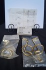 Vintage IKEA “Omkrets” Brass Drape Hooks x 2 Sets – Original Packaging & Screws