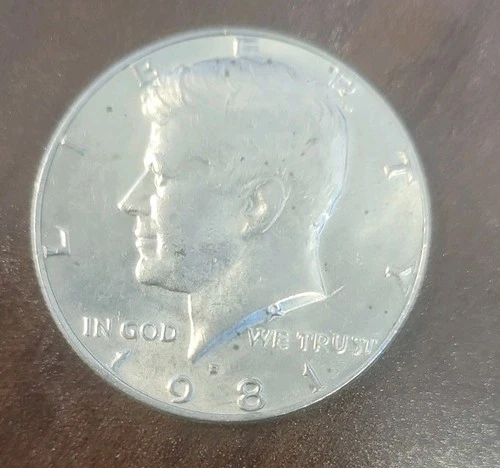 Photo of a 1981-D Kennedy Half Dollar from an eBay listing that sold on Jul 18, 2026