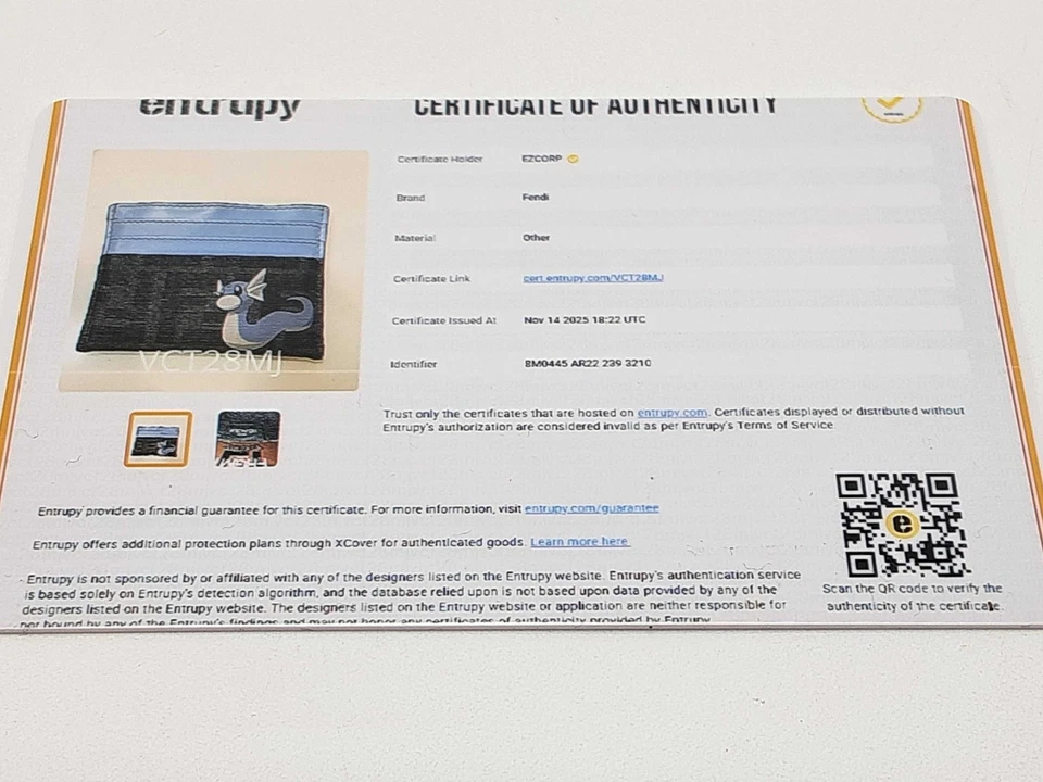 Porta-cartões Fendi Frgmt X Pokemon Dratini monograma revestido de lona Do1125wxzde - Imagem 3 de 4