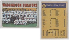 1970 Topps High # Washington Senators Team #676