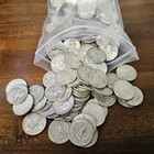 Lot of (100) Mixed Date 90% Silver Washington Quarters (1932-1964) | Avg Circ