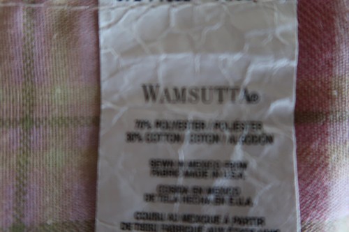 Wamsutta rosa kariert Fenstervorhang Volant 84' x 18" - Bild 3 von 4