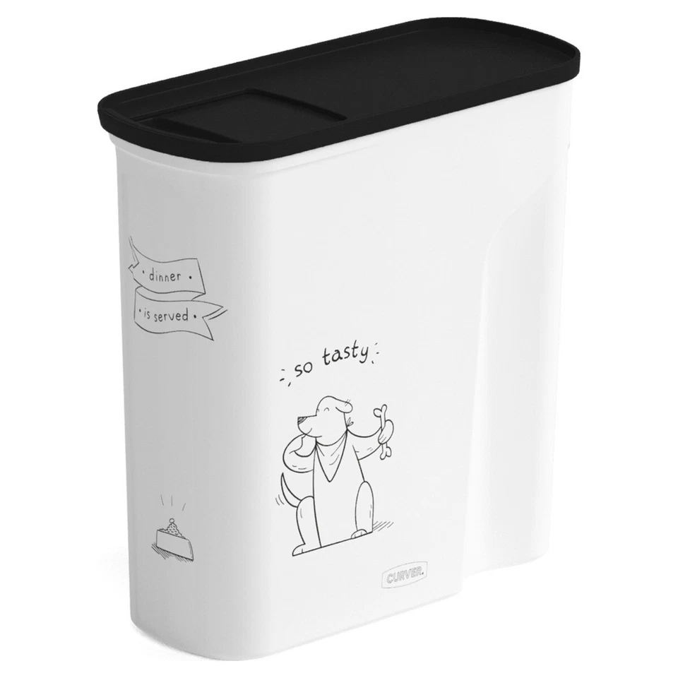 Curver Futtercontainer "Dinner is served" für Hunde - dekorativ & praktisch - Bild 3 von 4