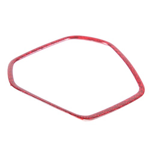 Borde del marco del volante de fibra de carbono rojo para Corvette C8 2020-23 - Imagen 16 de 21