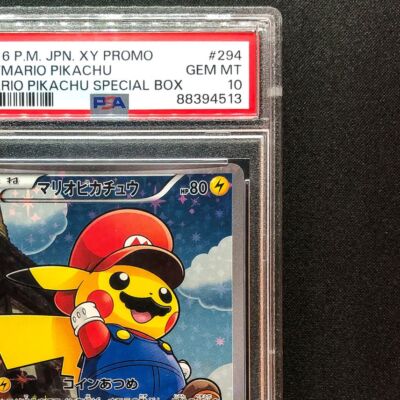PSA10 Mario Pikachu 294/XY-P Special Box Limited Promo