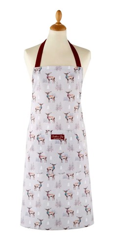 Cooksmart Cotton Twill Apron with Pocket Chef Baking Kitchen - Picture 8 of 34