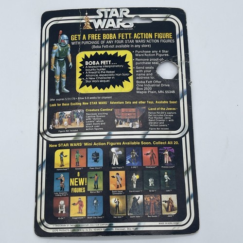 Vintage 1978 Kenner Star Wars Death Star Droid 20 Rückseite Cardback Karte Rückseite - Bild 6 von 12