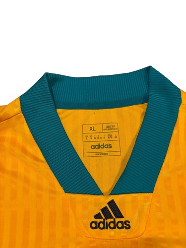 Adidas FC Bayern Munich Icon Jersey Yellow Green Black Size XL - Picture 3 of 10